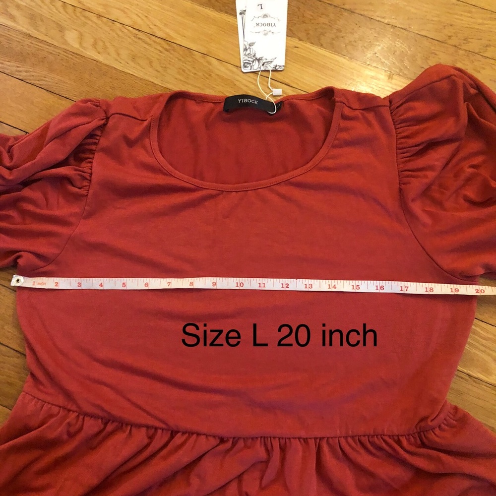 NWTSwing Dress with Pockets( Rust Red ) - Picture 11 of 12